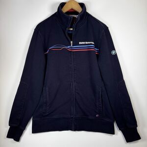BMW Motorsport Mens Medium Track Jacket Blue Full Zip Racing Logo M Series
